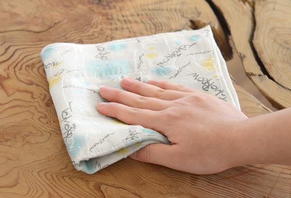 絵便りふきん Tomorrow柄