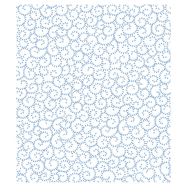 絵便りふきん　蛸唐草-薄群青 (うすぐんじょう)