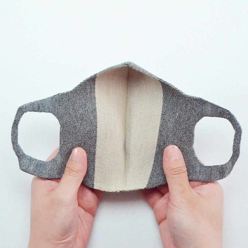 ３Dフェイスマスク　オーガニック備長炭　【M・Lサイズ】