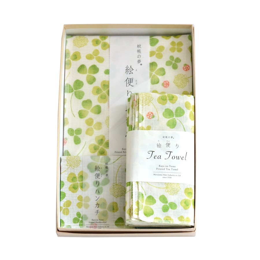 近沢レース 新品 シロツメクサ 薄いグリーン 近沢レース 干支 ハンカチ