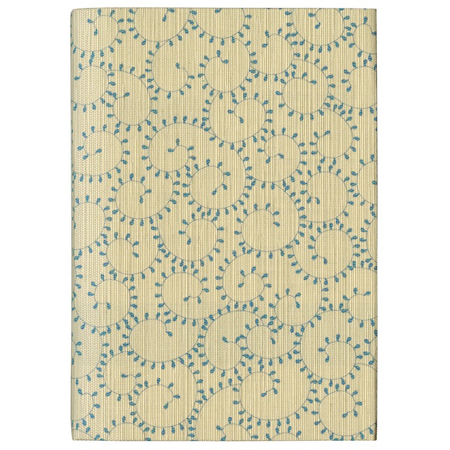 ふすま地ブックカバー文庫 蛸唐草-薄群青 (うすぐんじょう)