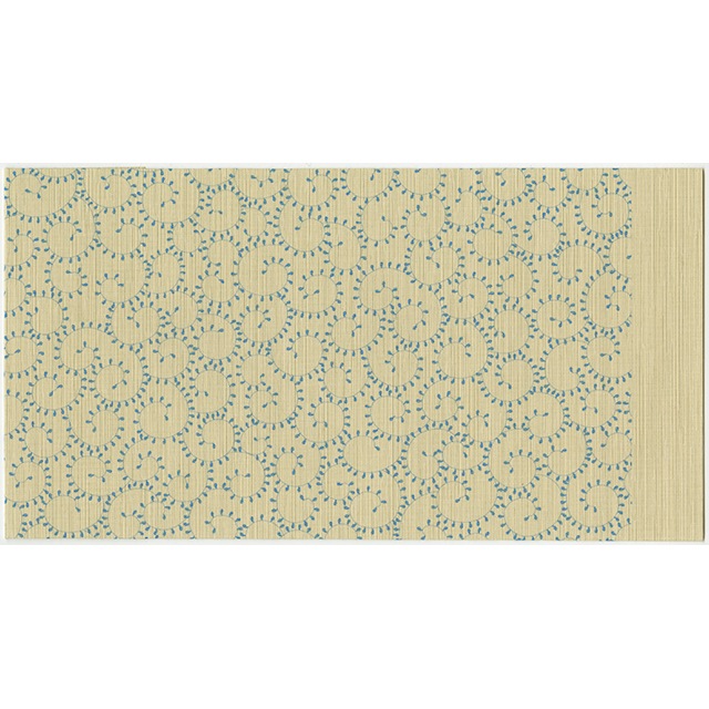 ふすま地ブックカバー文庫 蛸唐草-薄群青 (うすぐんじょう)