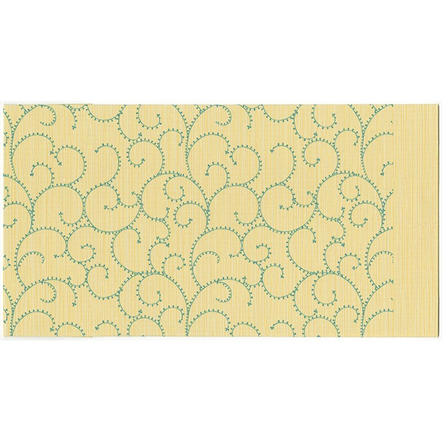 ふすま地ブックカバー文庫 蛸唐草-花浅葱 (はなあさぎ)