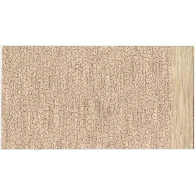 ふすま地ブックカバー文庫 蛸唐草-茄子紺 (なすこん)