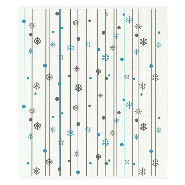 絵便りふきん 雪の結晶