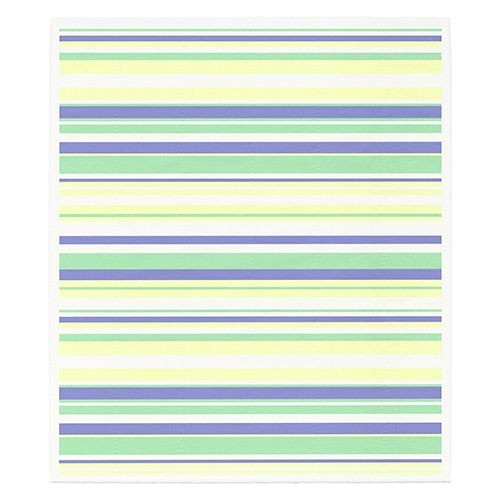 絵便りふきん ストライプ青