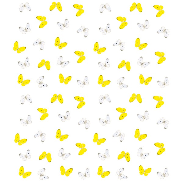 絵便りふきん 蝶々