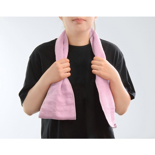 備長炭色合わせウォーキングタオル　 若紫