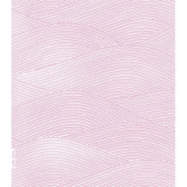 絵便りふきん -伊勢型紙柄- 波 撫子色