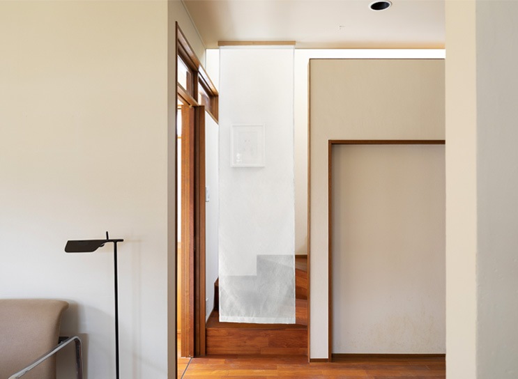 蚊帳パーテーション(室内用) 単色【sara/白】