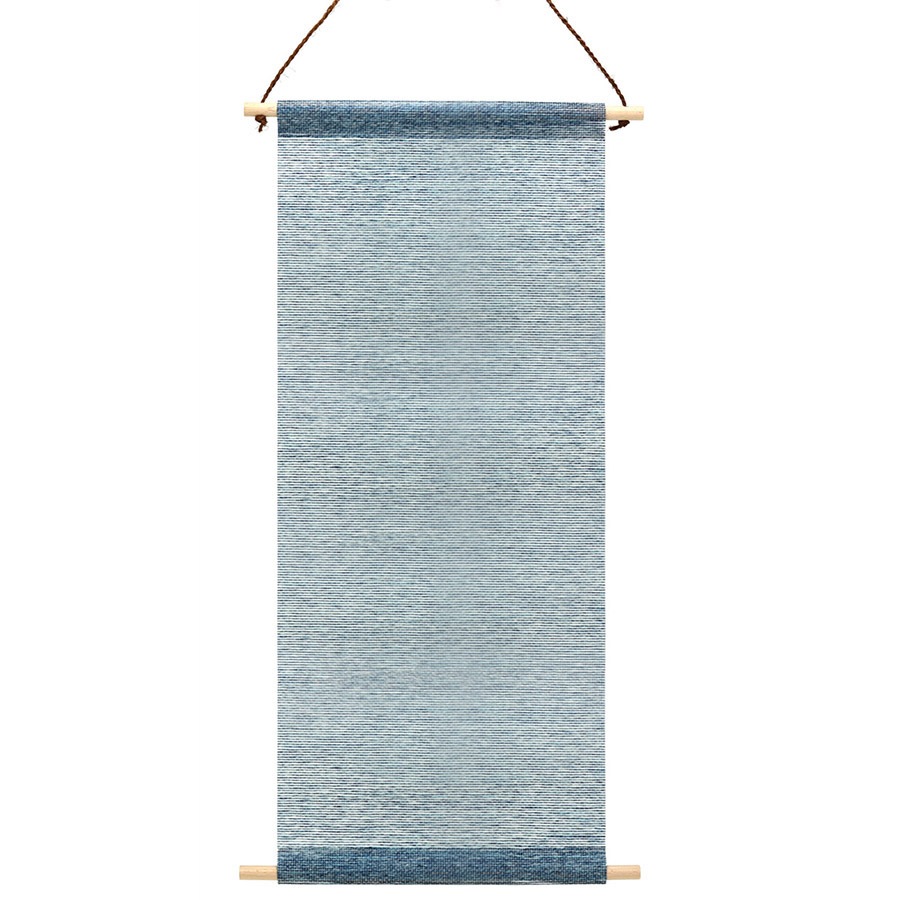 花こよみ　紙帳タペストリー　35×83㎝ 瑠璃色(るりいろ）