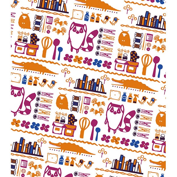 絵便りふきん　動物雑貨