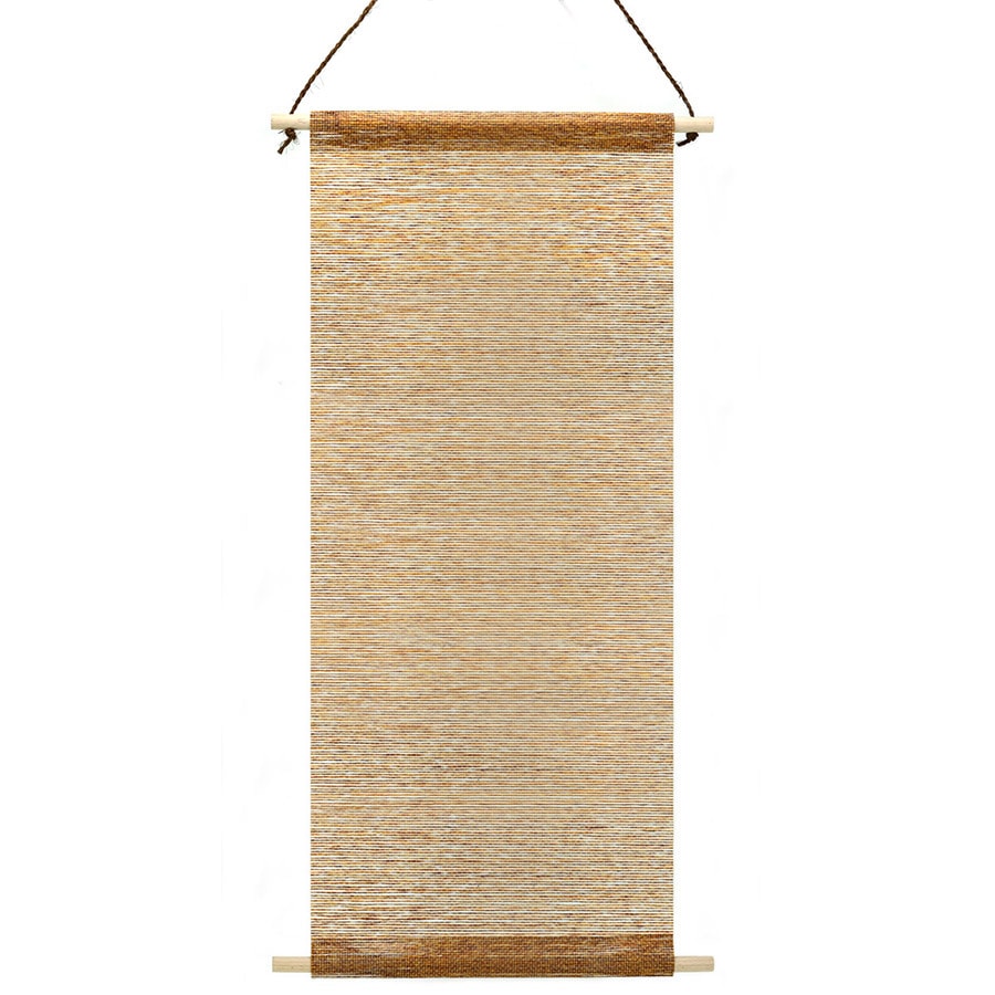 花こよみ 紙帳タペストリー 35×83㎝ 金茶色(きんちゃいろ)