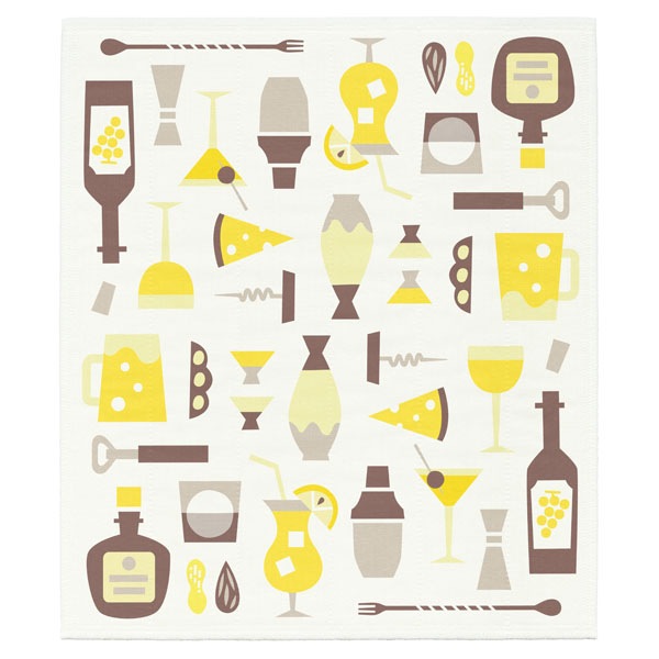 絵便りふきん リカー -イイダミカ-