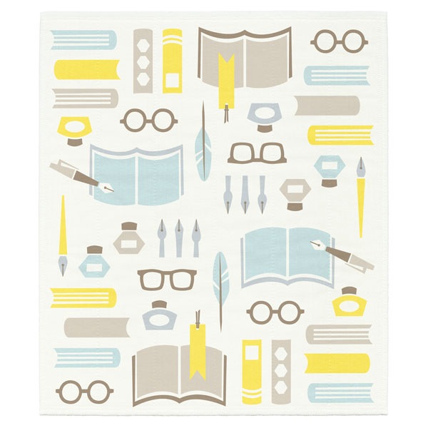 絵便りふきん 文具 -イイダミカ-