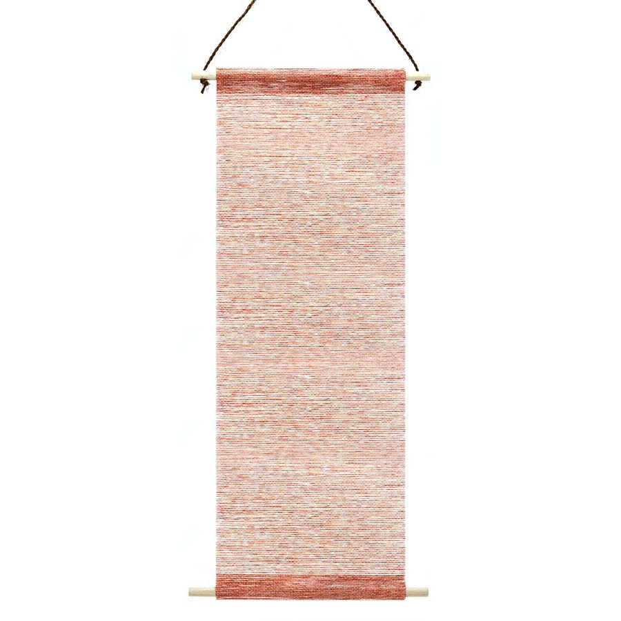 花こよみ　紙帳タペストリー　29×83㎝  紅梅色(こうばいいろ）