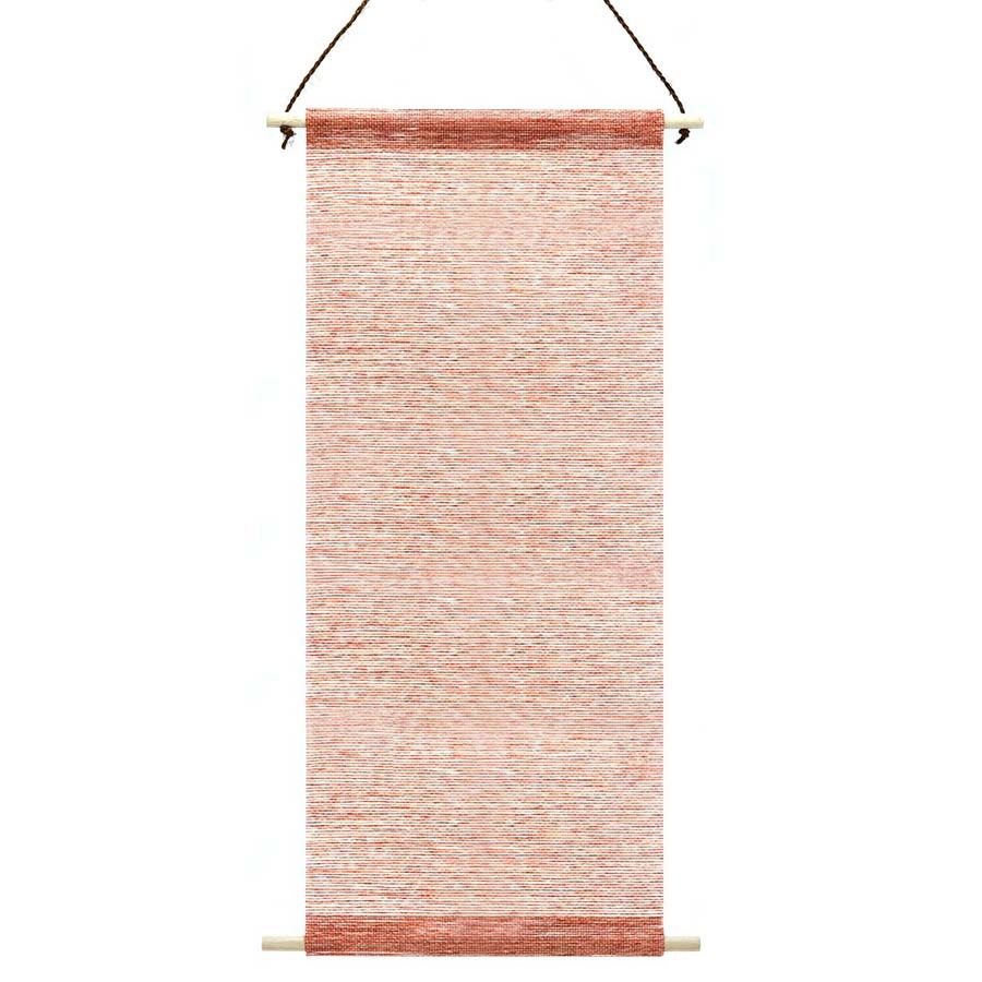 花こよみ　紙帳タペストリー　35×83㎝  紅梅色(こうばいいろ）