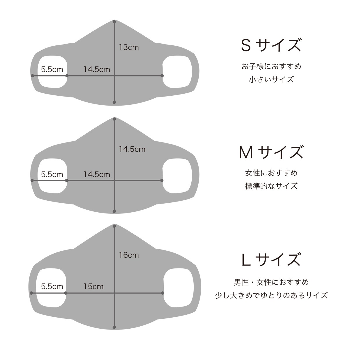 ３Dフェイスマスク　オーガニックコットン洛陽染め　真朱【S・M・Lサイズ】