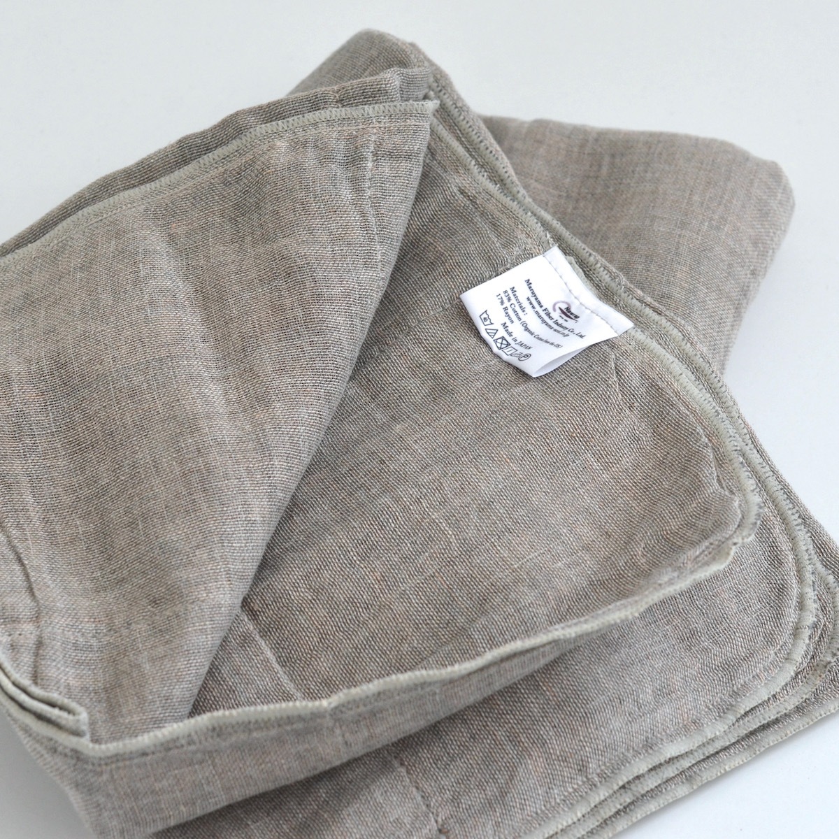 蚊帳織りブランケット-おくるみ- 備長炭オーガニックコットン【ショップ限定色】グレイッシュピンク