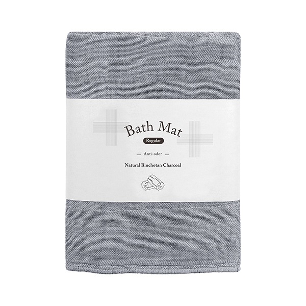 蚊帳織りバスマット レギュラーサイズ -備長炭-