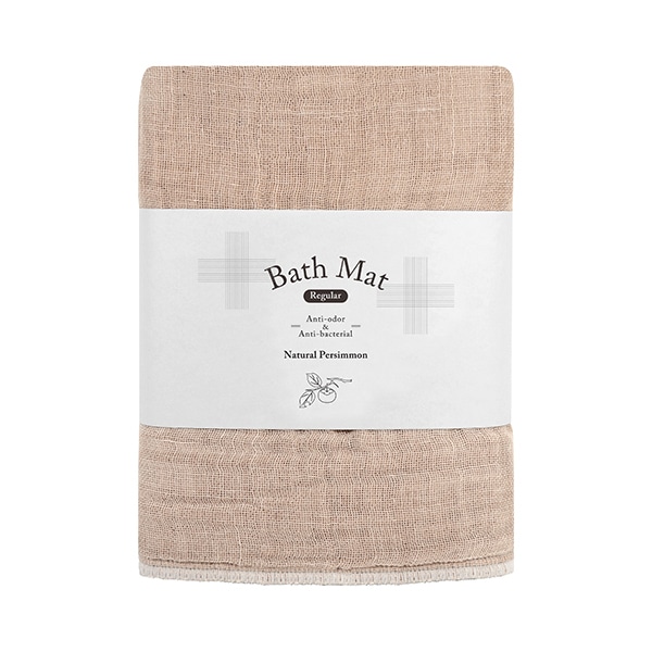 蚊帳織りバスマット レギュラーサイズ -柿渋-