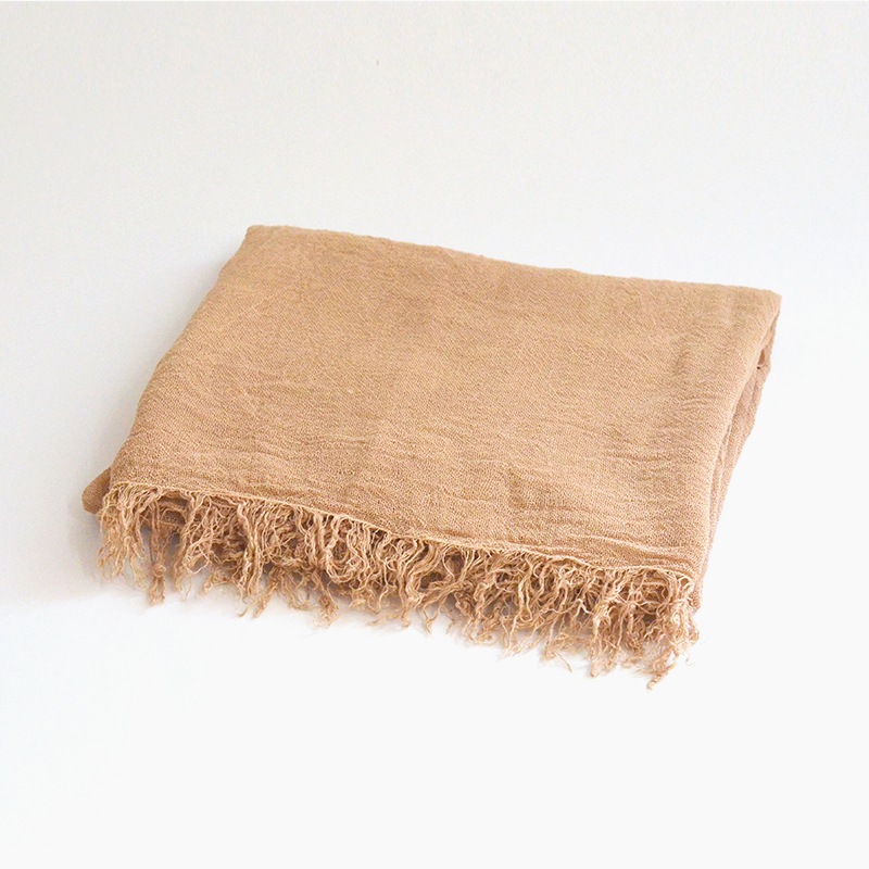 アダンの蚊帳ストールショール レギュラー 胡桃色