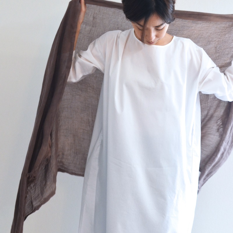 アダンの蚊帳ストールショール レギュラー 古代紫