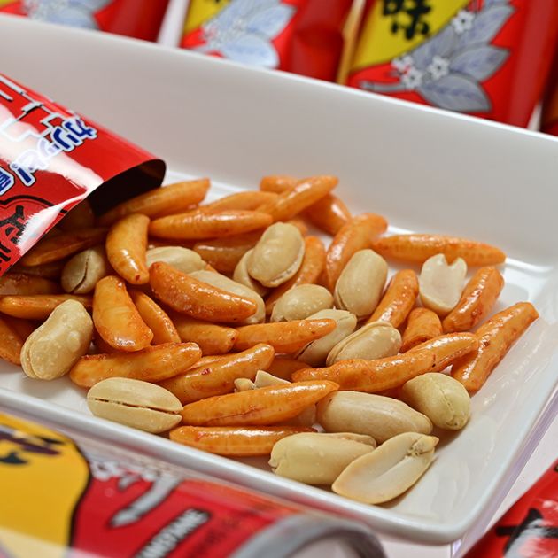 【期間限定 2点セット¥56000→¥53000】柿　書道　文鎮 亀田の柿の種信州限定八幡屋礒五郎七味からし味（信州長野県のお土産