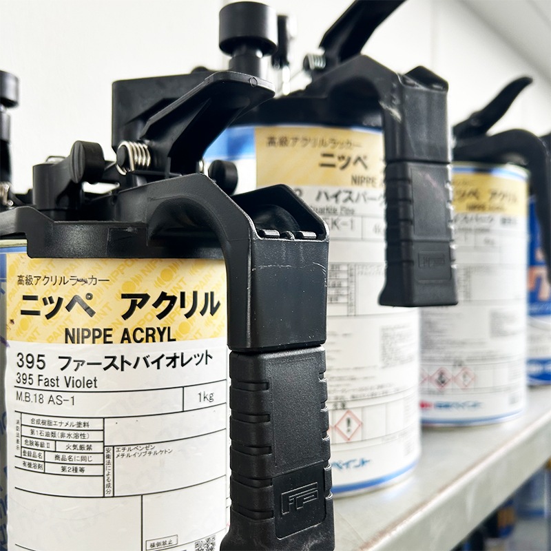 アクリル塗料 ヤスリ類 自動車やバイク、機械機器向け1液型アクリルラッカー樹脂塗料「ニッペ