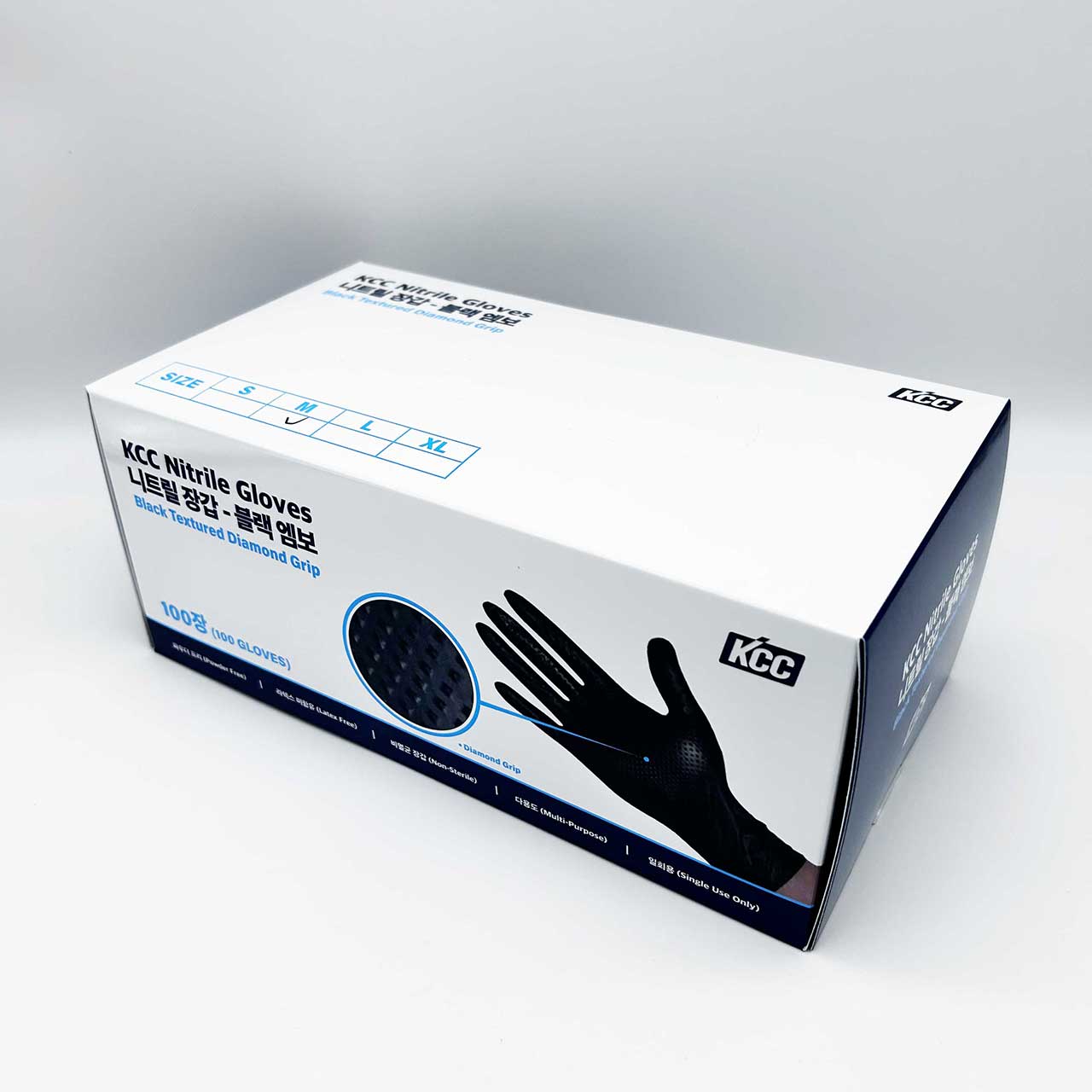 IONIC COLOR GRIP ブラック 低トルクコントロール 高グリップ力！高耐久！帯電防止！ニトリル手袋「ブラック ニトリル