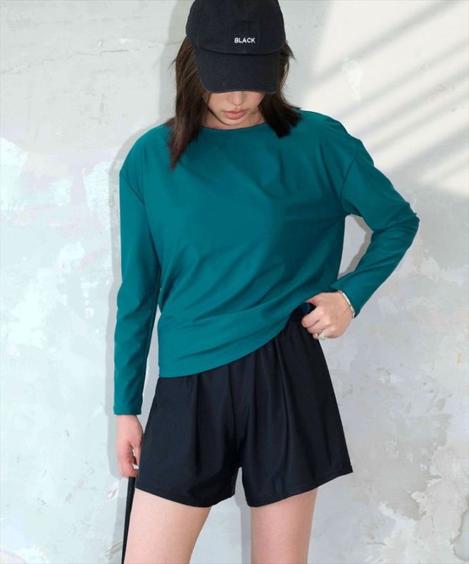 【紫外線カット率99％以上】バックシャン ラッシュガード 付き ホルターネック タンキニ 体型カバー 水着 セットアップ ヨガ ピラティス