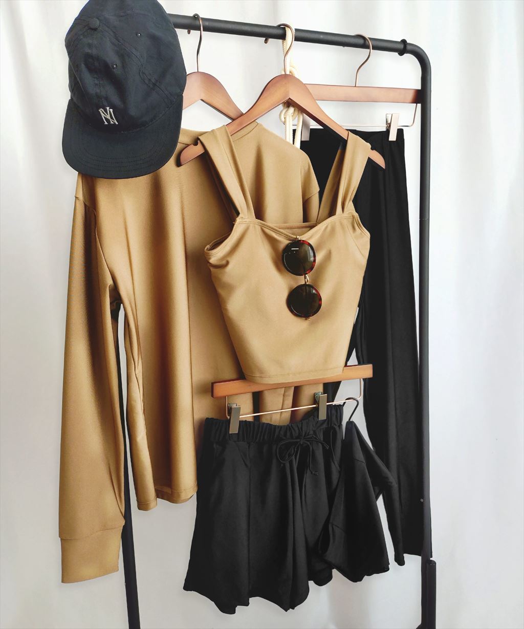 【紫外線カット率99%以上】ラッシュガード レギンス 付き 体型カバー タンキニ 水着