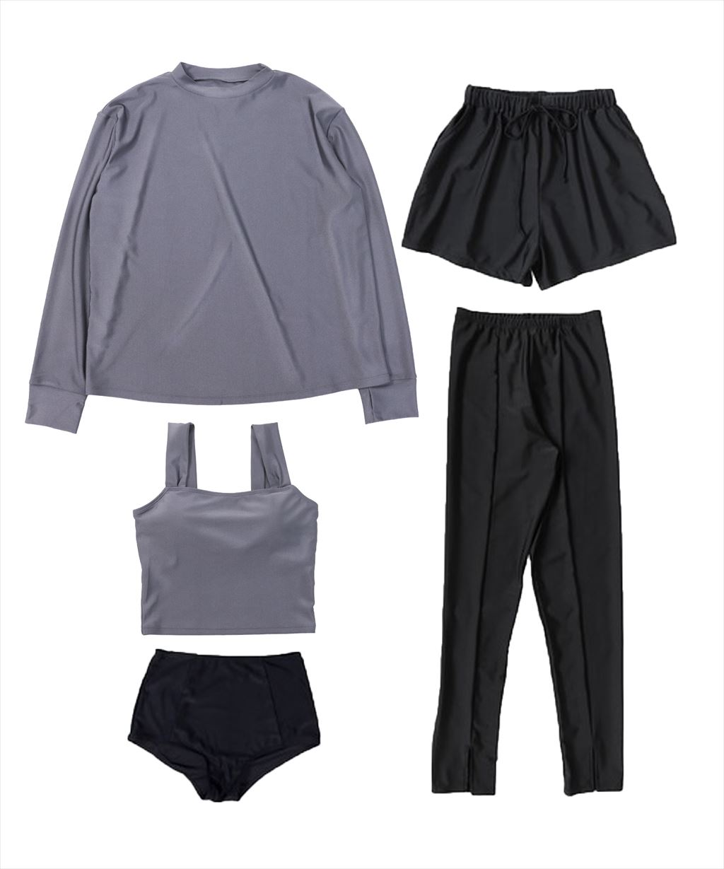 【紫外線カット率99%以上】ラッシュガード レギンス 付き 体型カバー タンキニ 水着