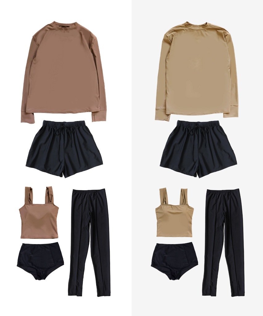 【紫外線カット率99%以上】ラッシュガード レギンス 付き 体型カバー タンキニ 水着