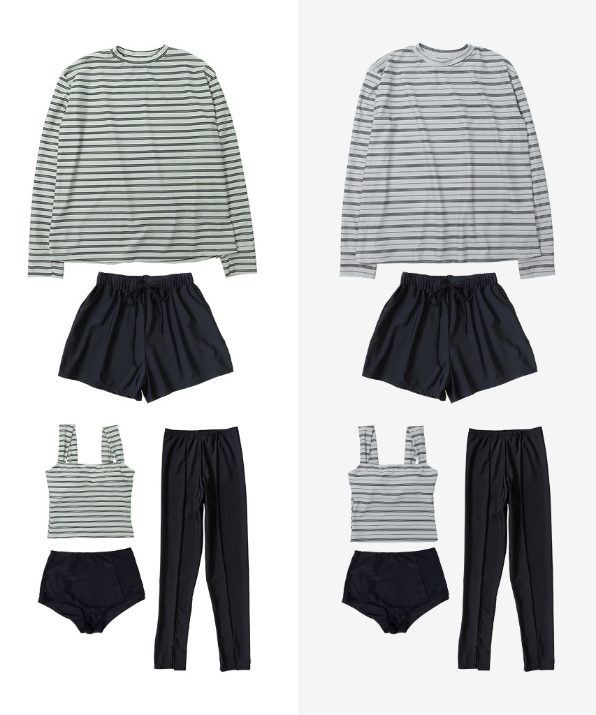 【紫外線カット率99%以上】ラッシュガード レギンス 付き 体型カバー タンキニ 水着