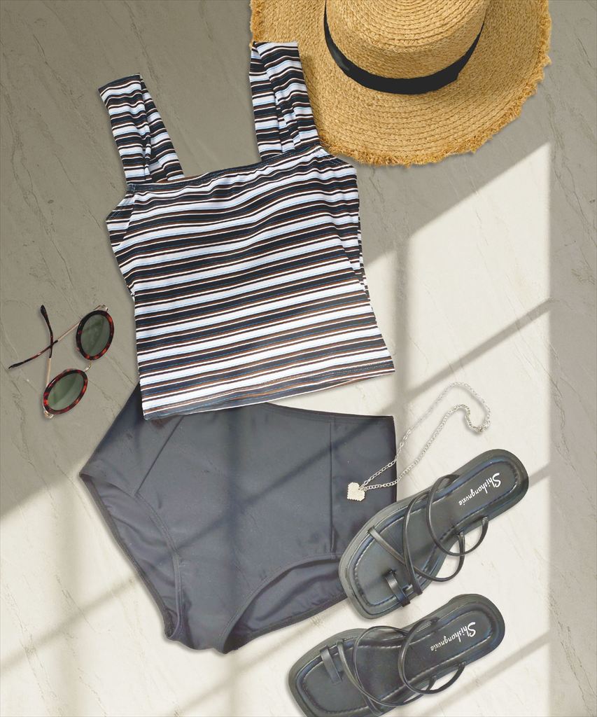 水着 レディース タンキニ セットアップ セパレート