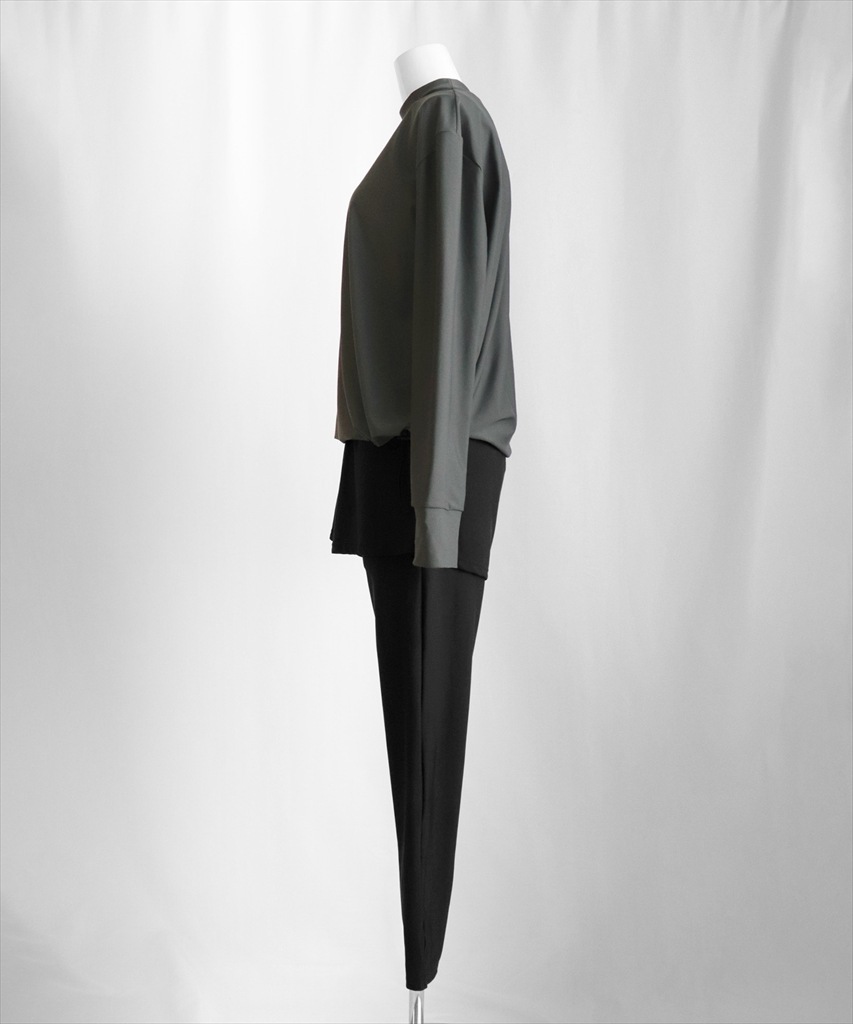 【紫外線カット率99%以上】ドロスト ラッシュガード 付き 体型カバー キャミソール 水着 セットアップ 5点セット