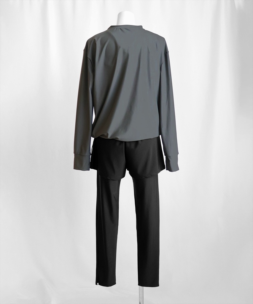 【紫外線カット率99%以上】ドロスト ラッシュガード 付き 体型カバー キャミソール 水着 セットアップ 5点セット