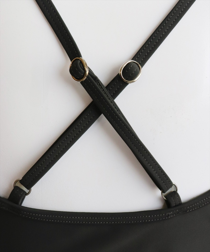 【紫外線カット率99%以上】ドロスト ラッシュガード 付き 体型カバー キャミソール 水着 セットアップ 5点セット