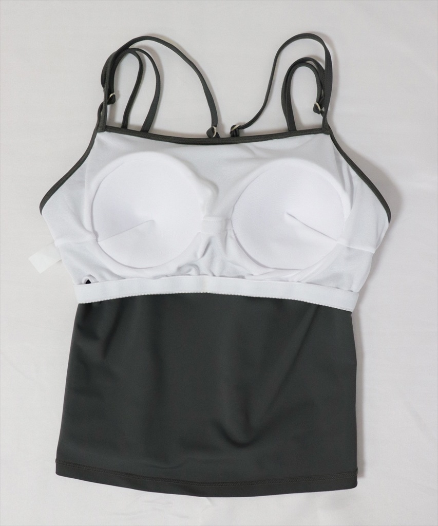 【紫外線カット率99%以上】ドロスト ラッシュガード 付き 体型カバー キャミソール 水着 セットアップ 5点セット