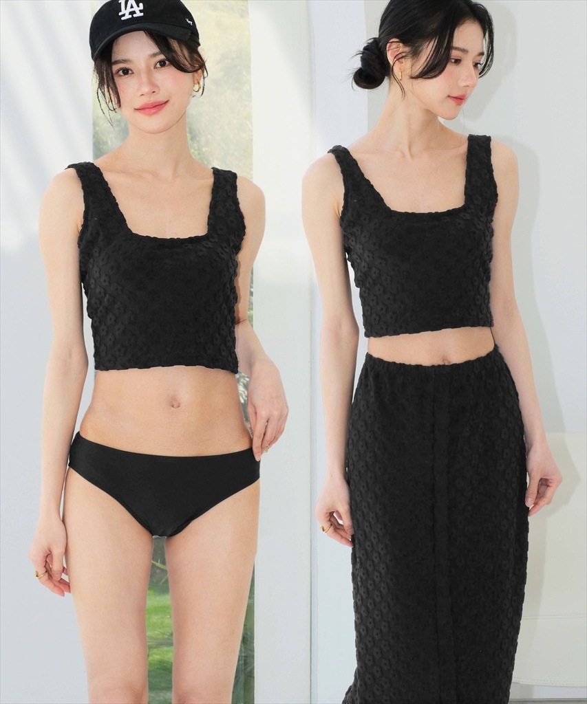 フラワーパイル セットアップ スイムウェア 水着