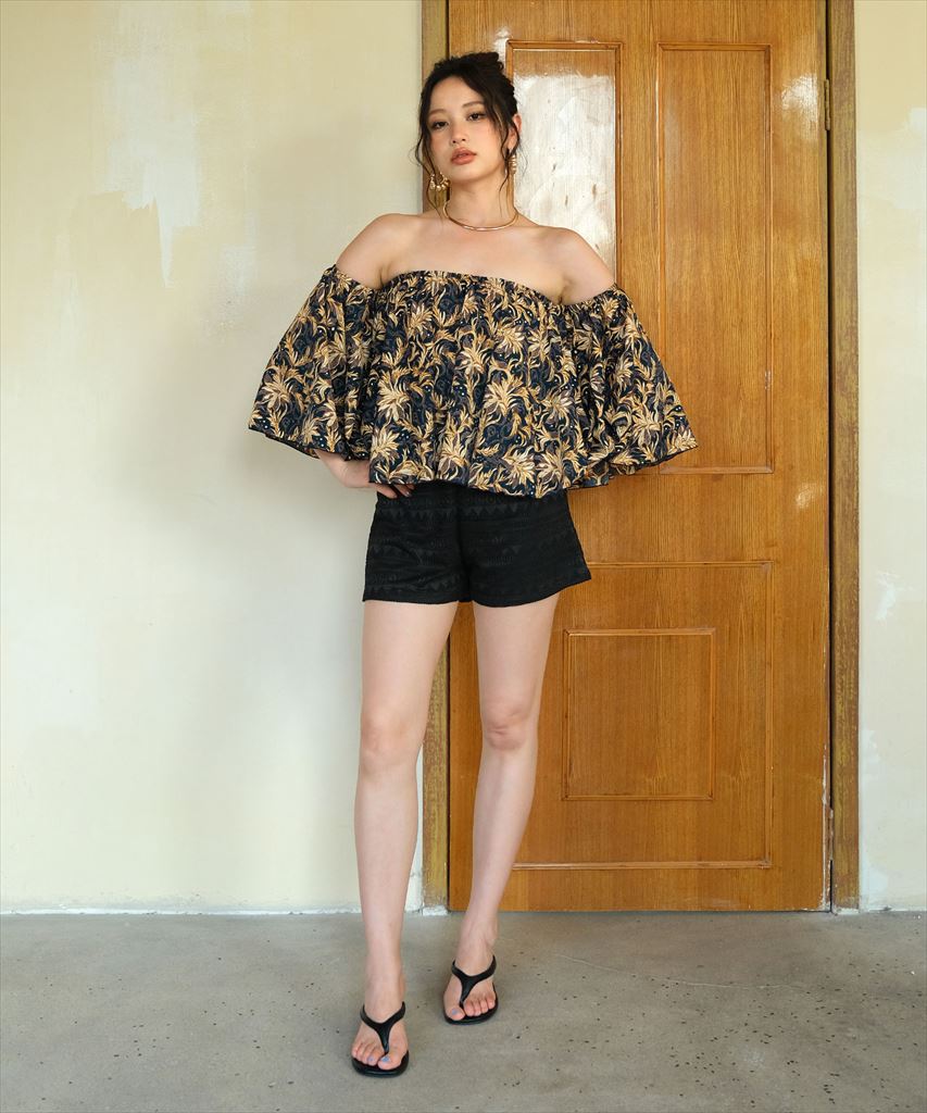 【2025年新作】カバーアップ オフショルダー キャミソール セットアップ 体型カバー レディース