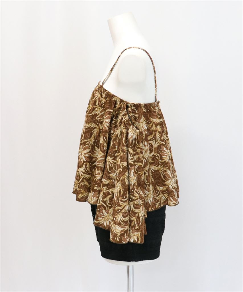 【2025年新作】カバーアップ オフショルダー キャミソール セットアップ 体型カバー レディース