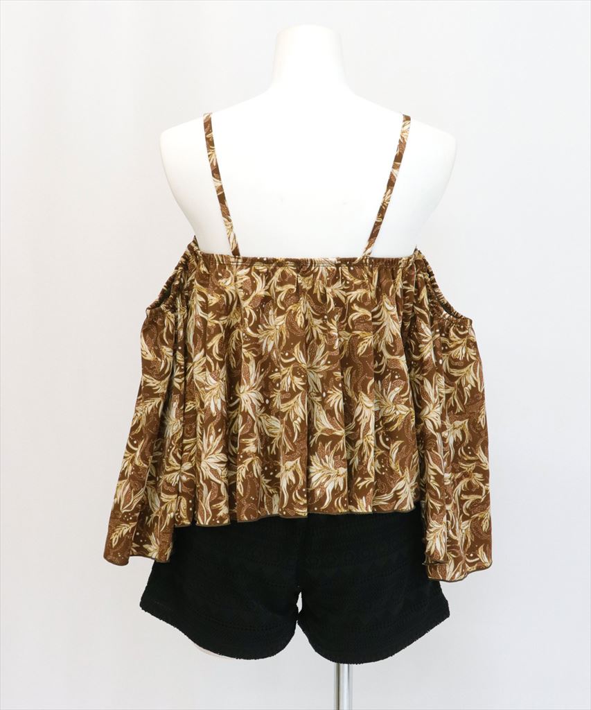 【2025年新作】カバーアップ オフショルダー キャミソール セットアップ 体型カバー レディース