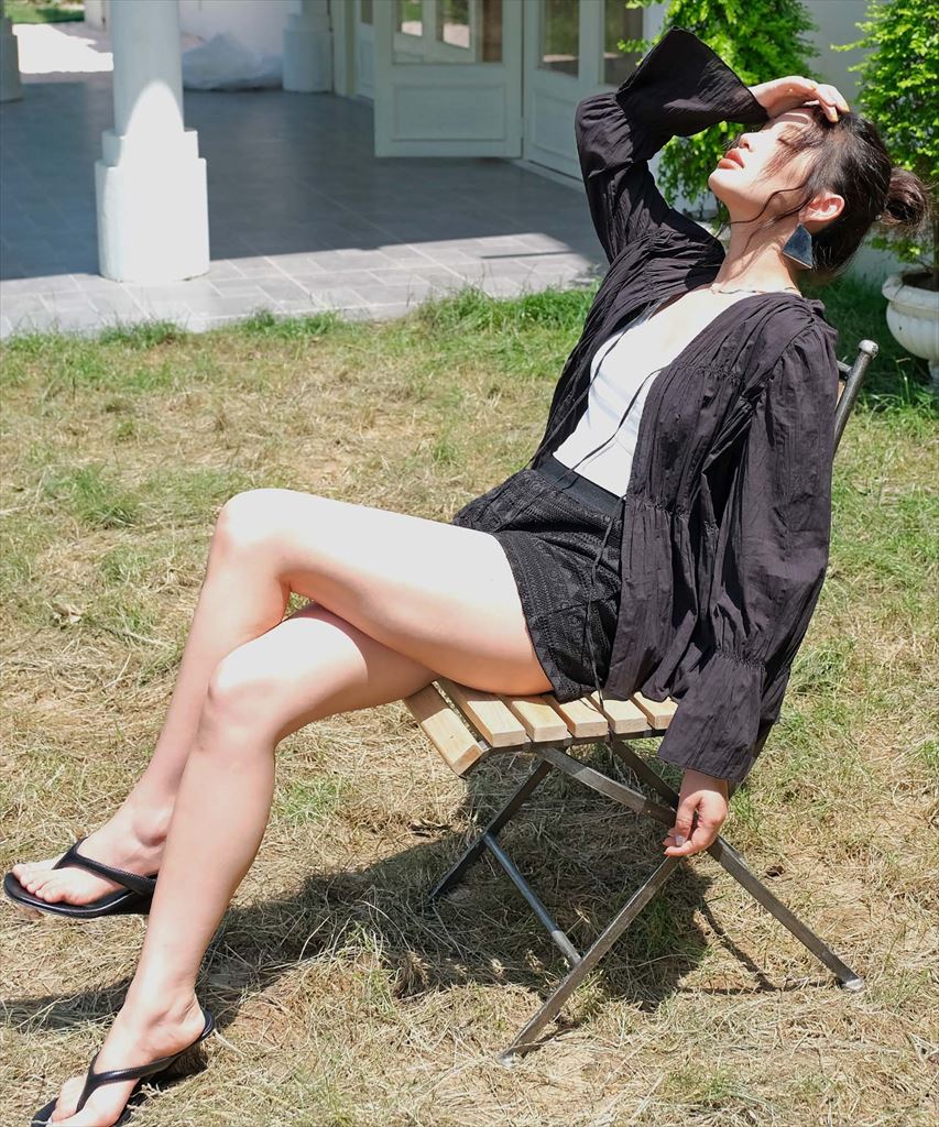 【2025年新作】カバーアップ ギャザー ブラウス セットアップ 体型カバー レディース