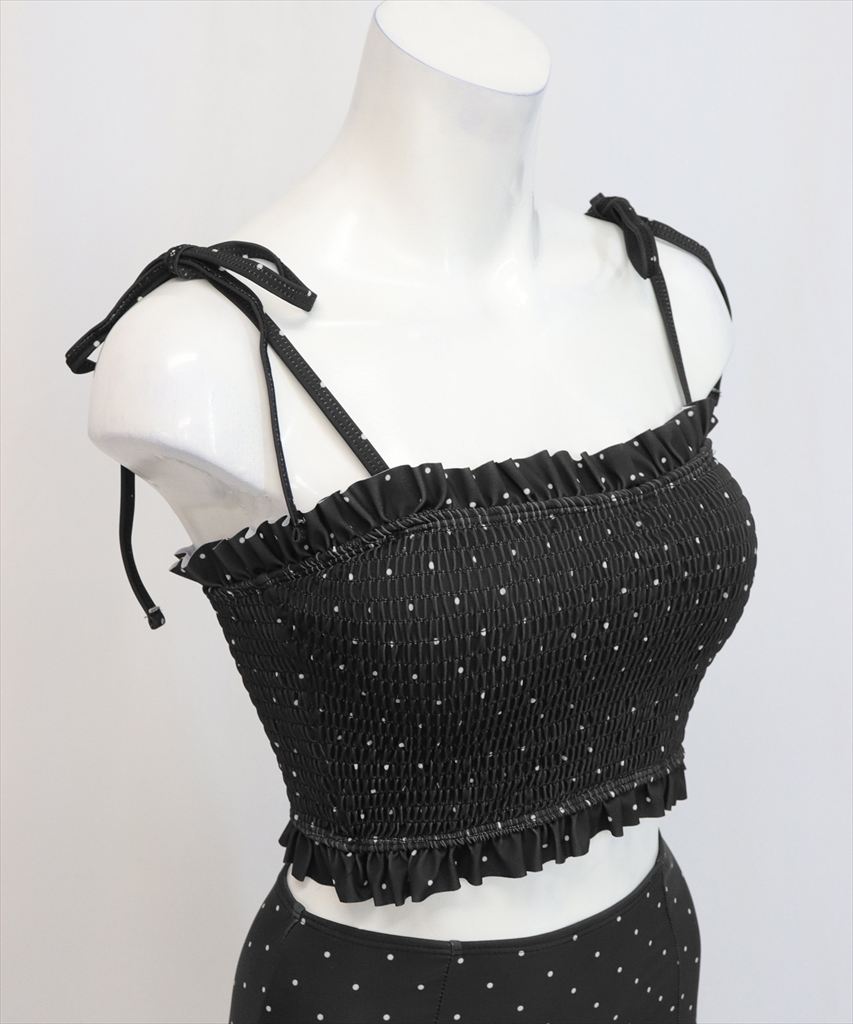 水着 レディース シャーリング ビキニ セットアップ 2点セット セパレート