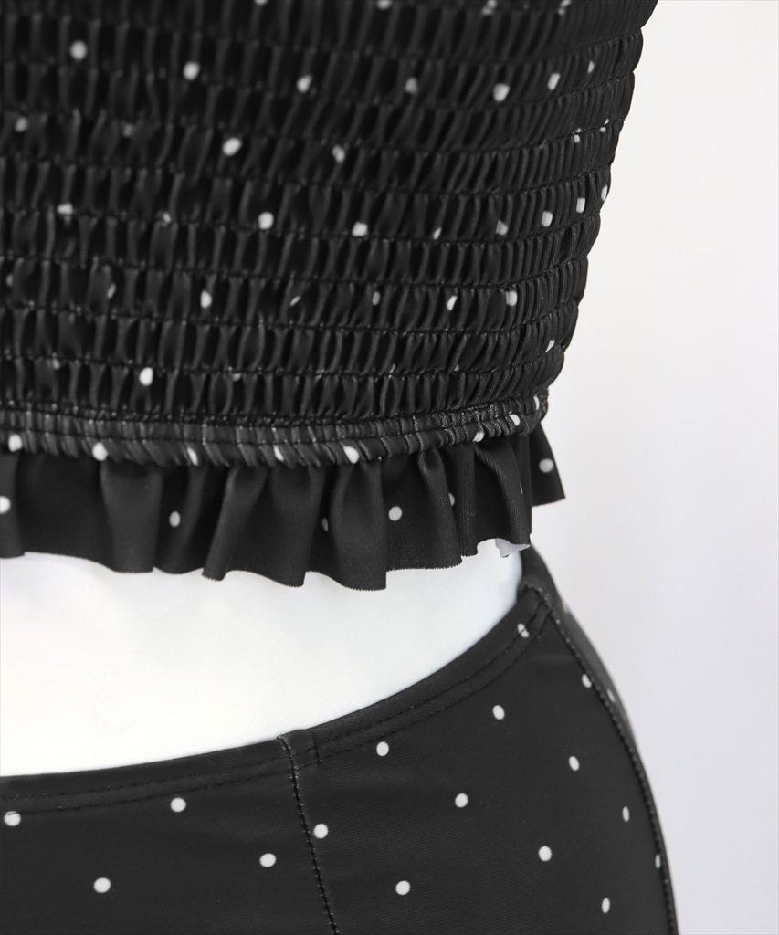 水着 レディース シャーリング ビキニ セットアップ 2点セット セパレート