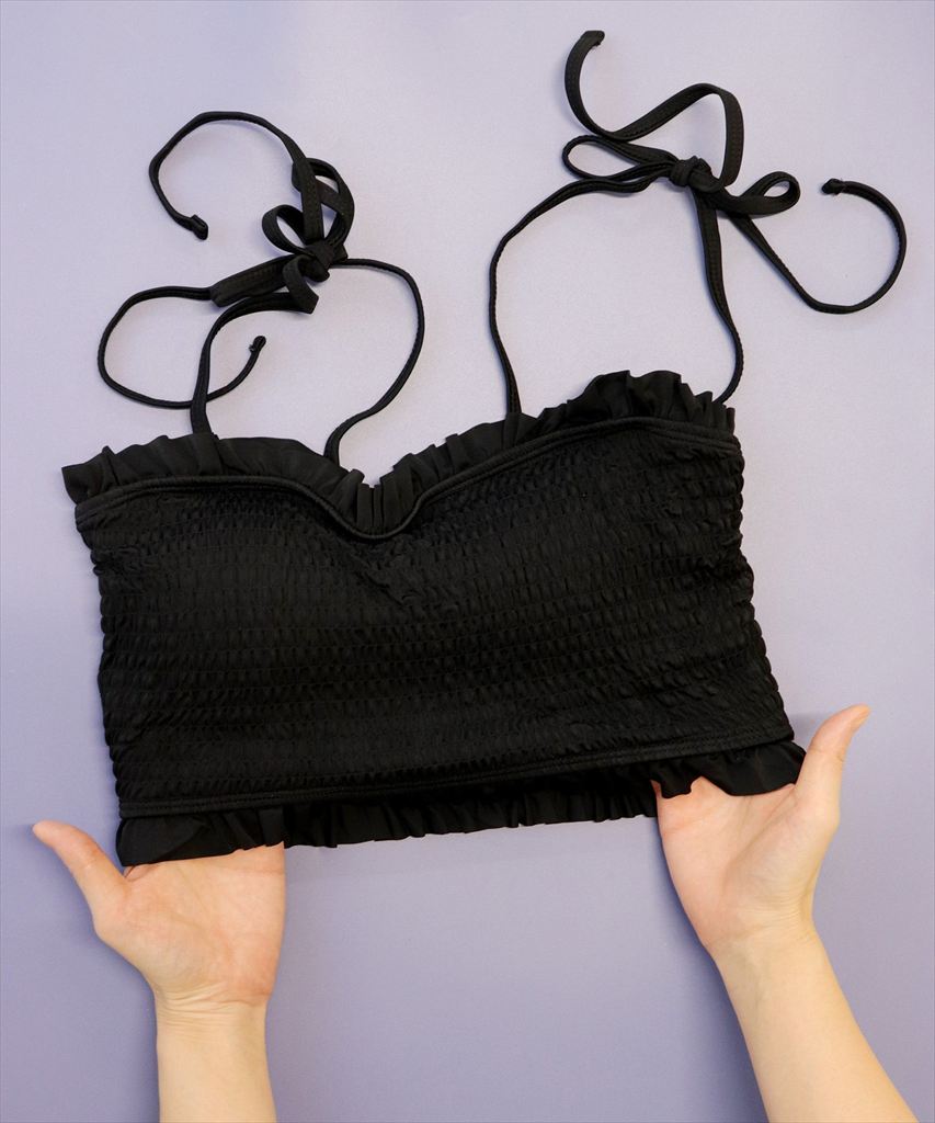 水着 レディース シャーリング ビキニ セットアップ 2点セット セパレート