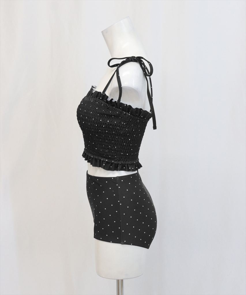 水着 レディース シャーリング ビキニ セットアップ 2点セット セパレート