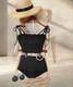 水着 レディース シャーリング ビキニ セットアップ 2点セット セパレート